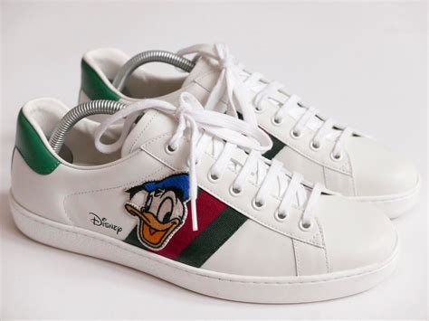 gucci x disney donald duck ace sneakers